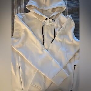 Men’s athletic white hoodie